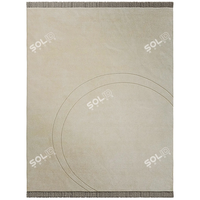 Eco-Friendly Perilune Rug 3D model image 1