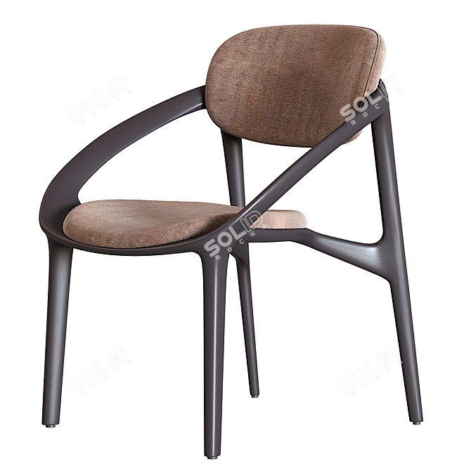 Elegant Porada Molly Chair 3D model image 2