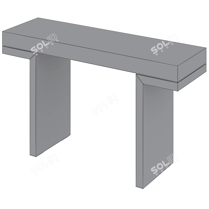 Stylish Minerva Console Table 3D model image 5