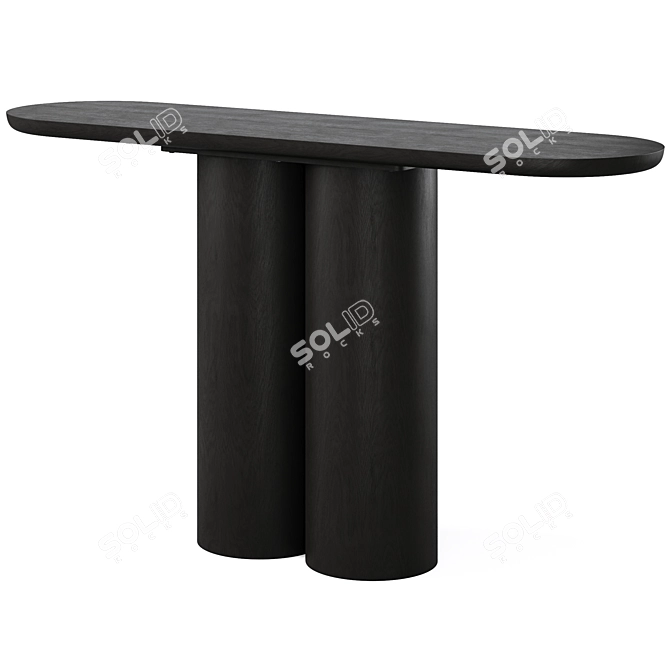 Sleek Quinn Console Table 3D model image 2