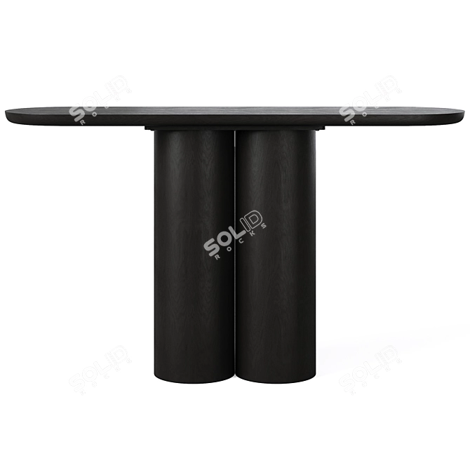 Sleek Quinn Console Table 3D model image 3