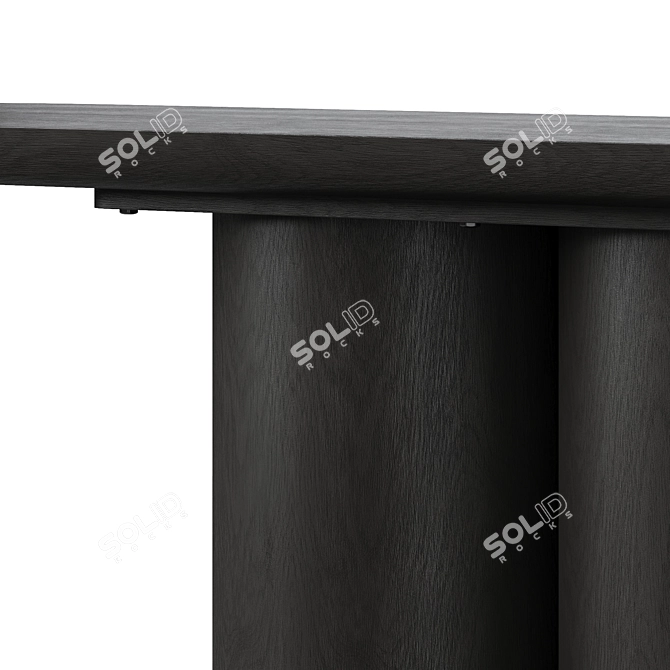 Sleek Quinn Console Table 3D model image 4