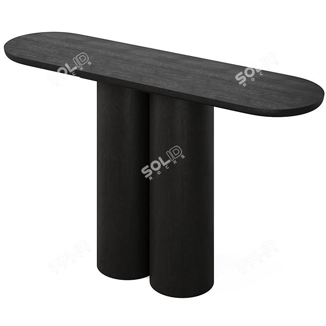 Sleek Quinn Console Table 3D model image 5