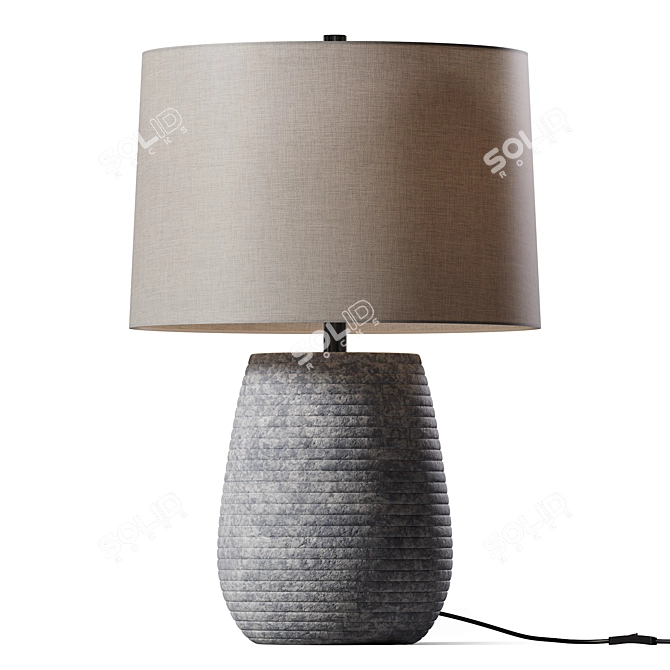 Sleek Modern Emerson Table Lamp 3D model image 1