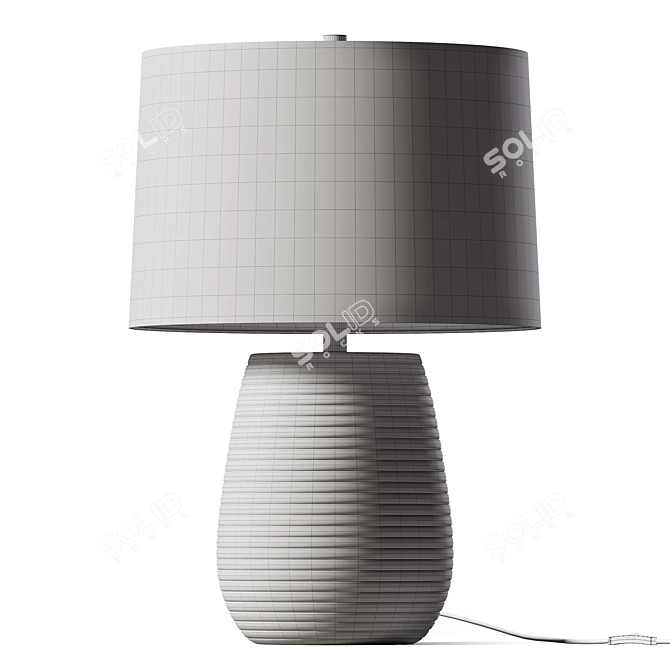 Sleek Modern Emerson Table Lamp 3D model image 2