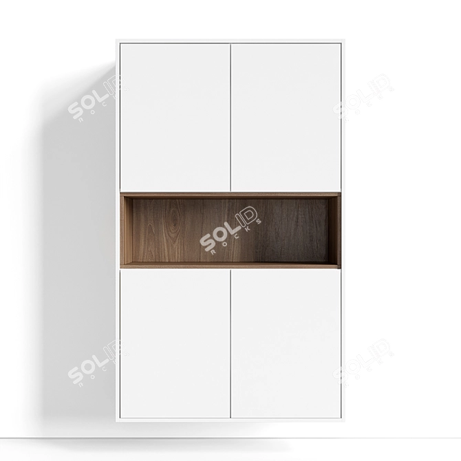 Triple Hanging Vanity Organizer 3D model image 1