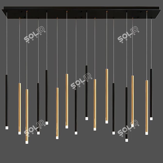 Elegant Amalfi Chandeliers by Lib & Co 3D model image 3