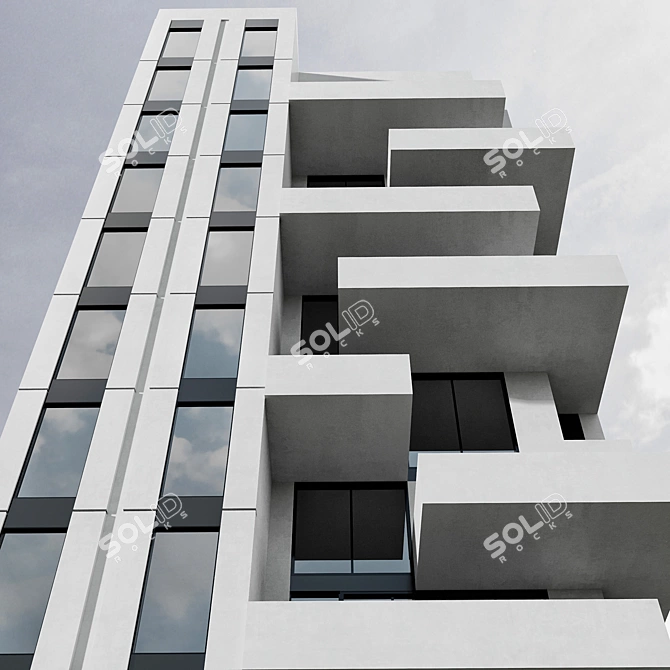 Modern Residential Building Design Kit 3D model image 3