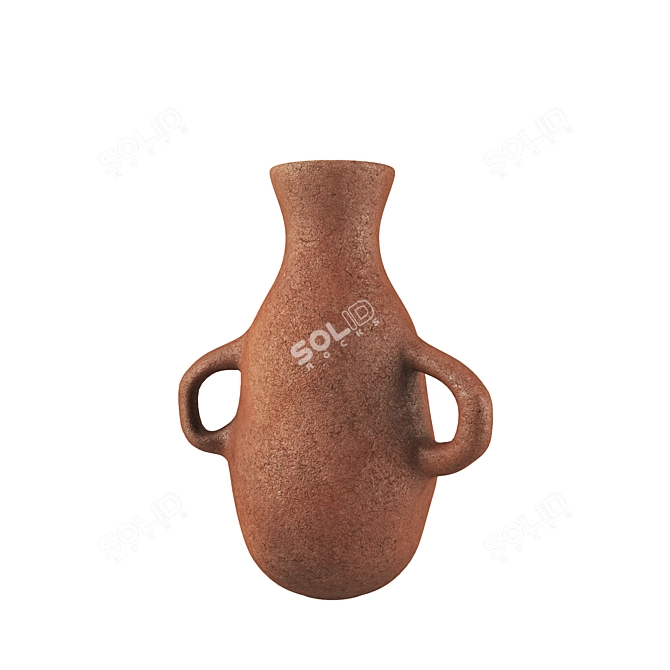 Handcrafted North African Vases 3D model image 3