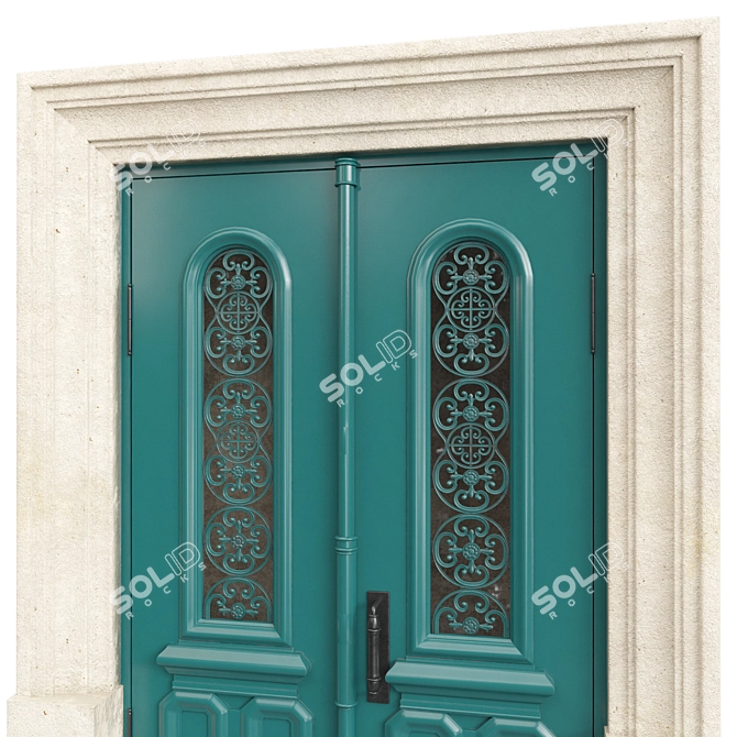 Classic Door 3D Model 1300mm 3D model image 4