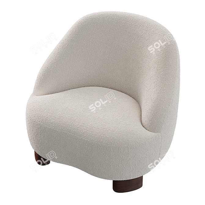 Modern AndTradition Margas LC1 Chair 3D model image 4