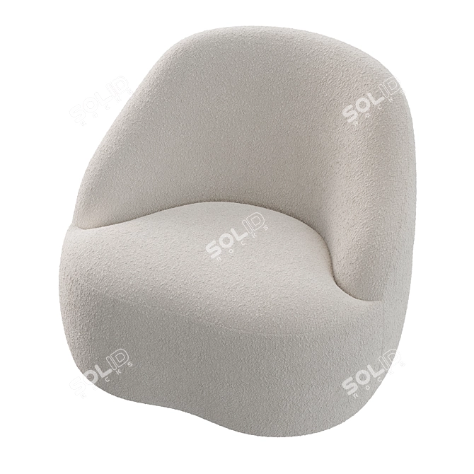 Modern AndTradition Margas LC1 Chair 3D model image 5