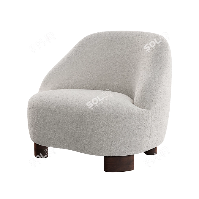 Modern AndTradition Margas LC1 Chair 3D model image 7