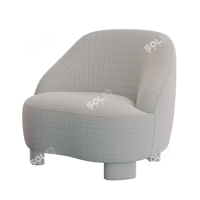 Modern AndTradition Margas LC1 Chair 3D model image 12