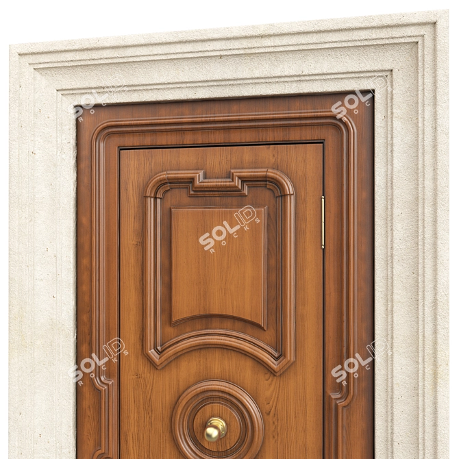 Classic Door 1100mm 3D Model 3D model image 4