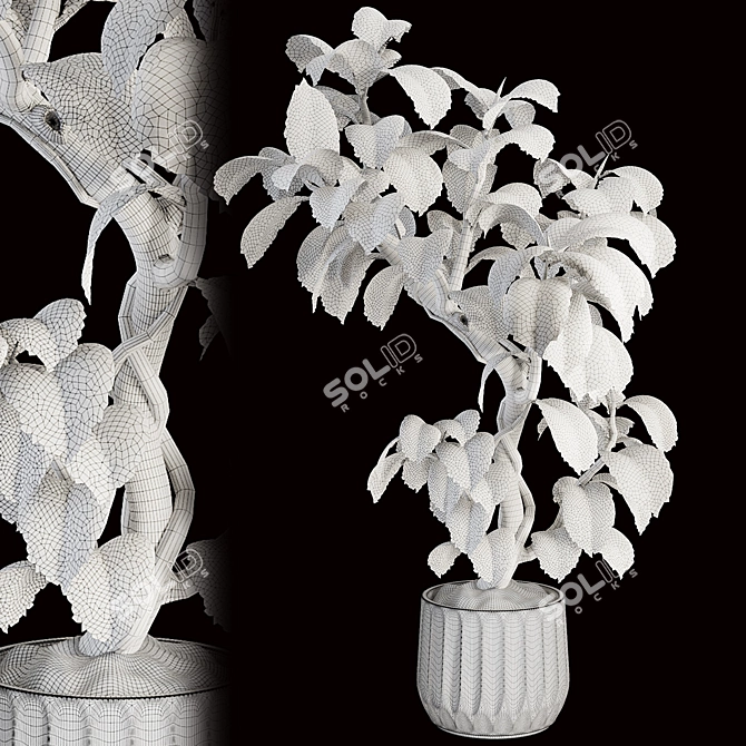 3D Model Set Plant Chandelier 3D model image 7