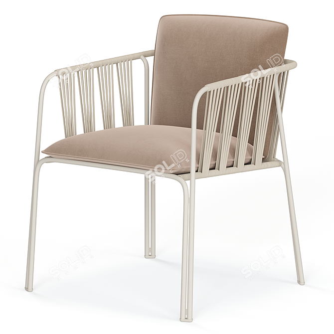 Pedrali Nari Armchair 3D Model 3D model image 2