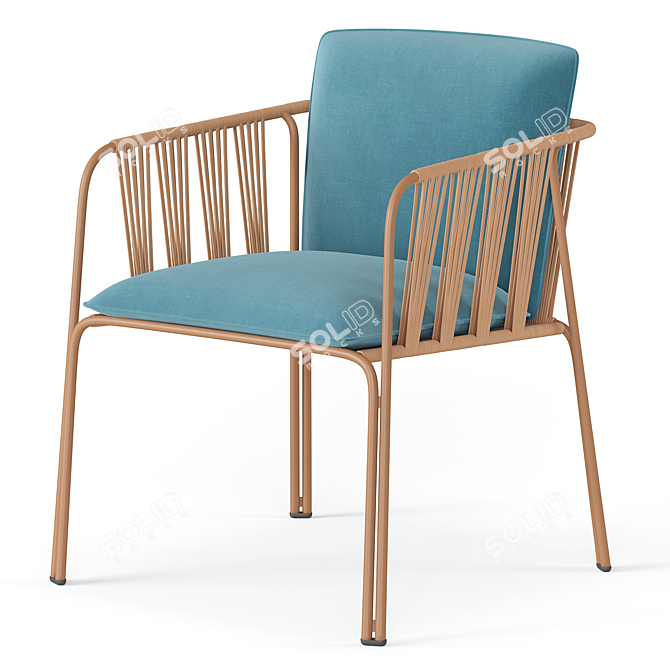 Pedrali Nari Armchair 3D Model 3D model image 3