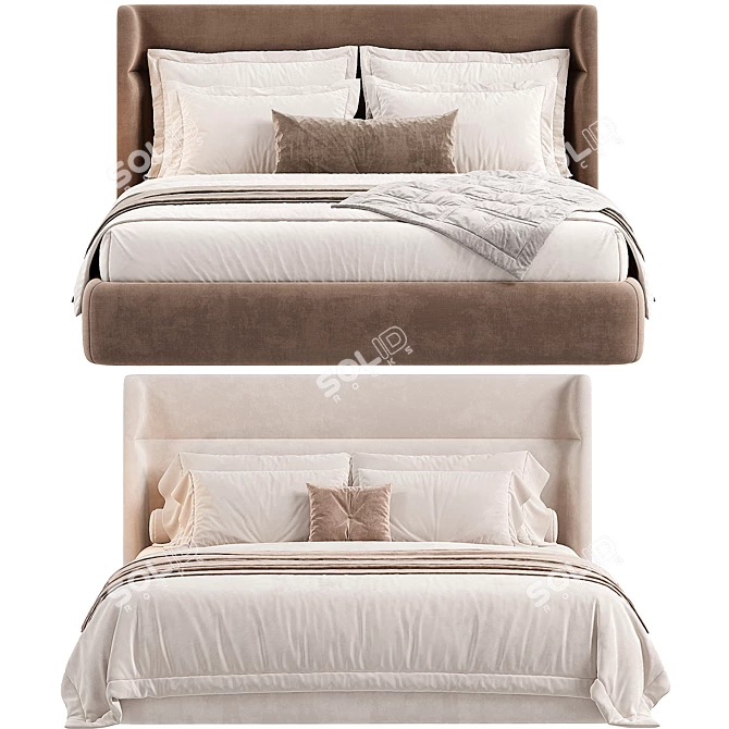 Modern Chloe Poliform Bed Frame 3D model image 3