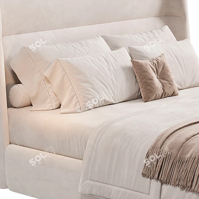 Modern Chloe Poliform Bed Frame 3D model image 5