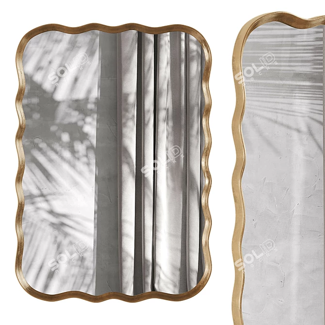 Coquille Mirrors Set, Anthropologie 3D model image 3