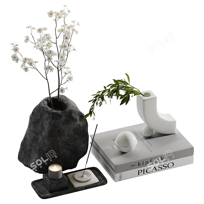 2015 Decorative Set 3D Model 3D model image 2