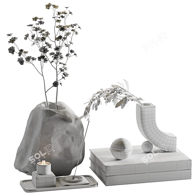 2015 Decorative Set 3D Model 3D model image 6