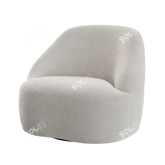 Contemporary Margas LC2 Armchair 3D model image 1