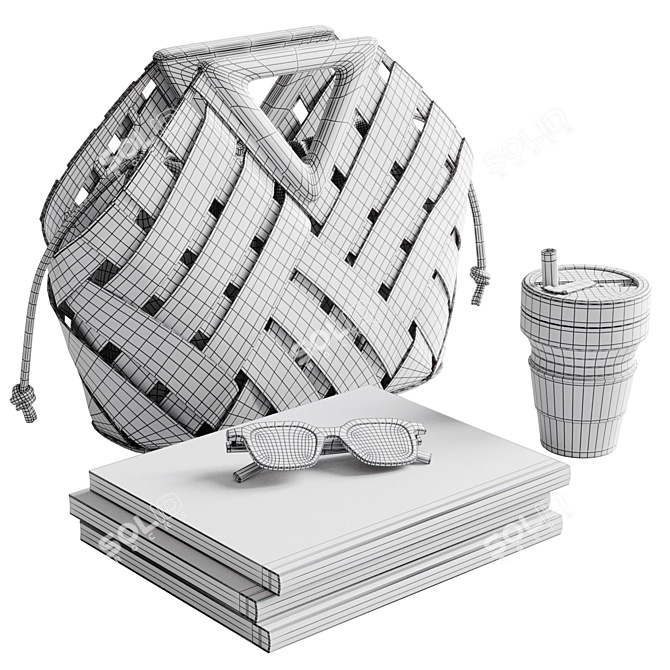 Customizable Accessories Set 3D model image 7