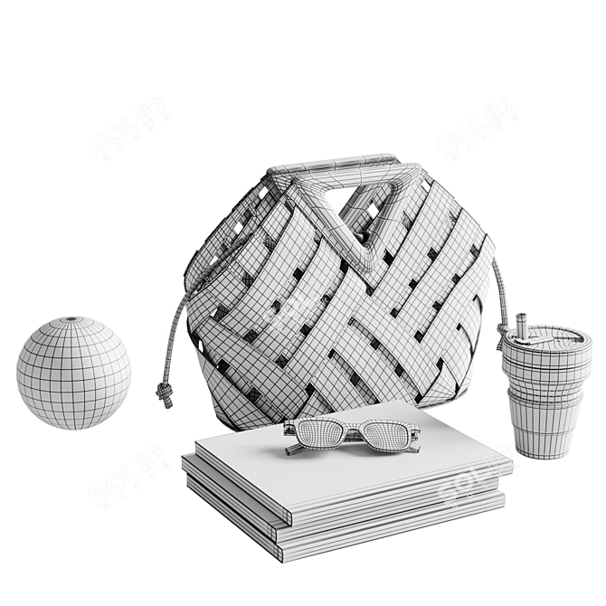 Customizable Accessories Set 3D model image 22