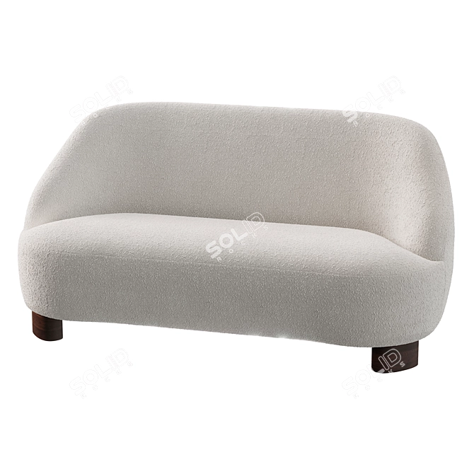 Contemporary AndTradition Margas LC3 Sofa 3D model image 4