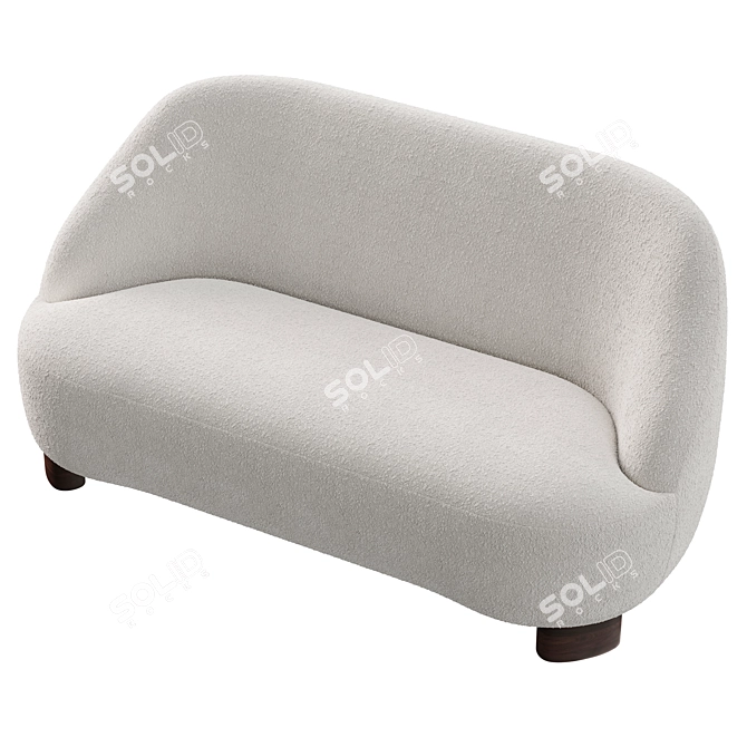 Contemporary AndTradition Margas LC3 Sofa 3D model image 5