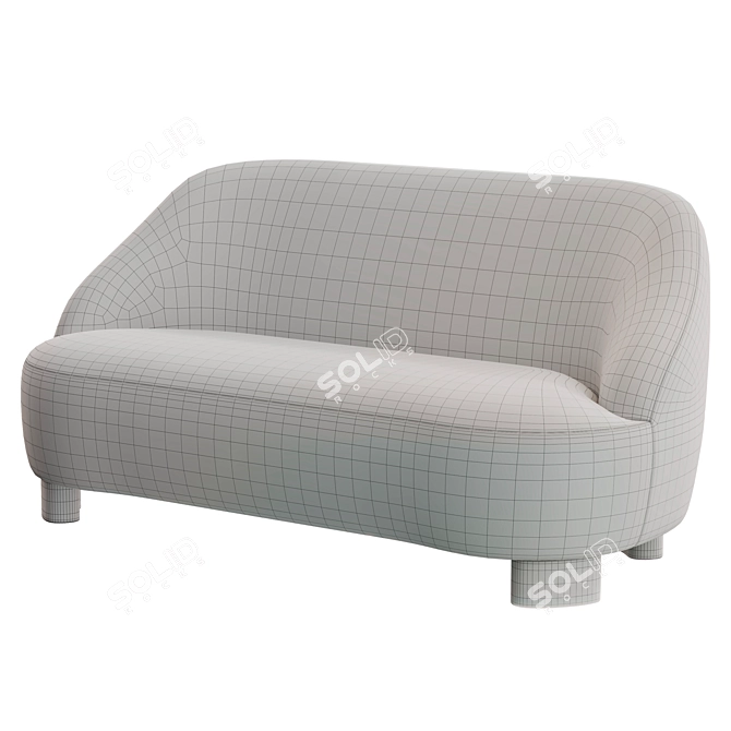 Contemporary AndTradition Margas LC3 Sofa 3D model image 6