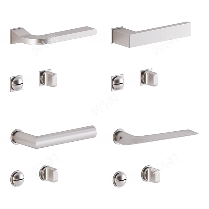 Manital Minimal Door Handles 3D model image 2