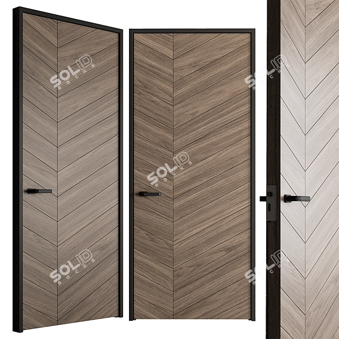 Contemporary Doors Collection 99 3D model image 4