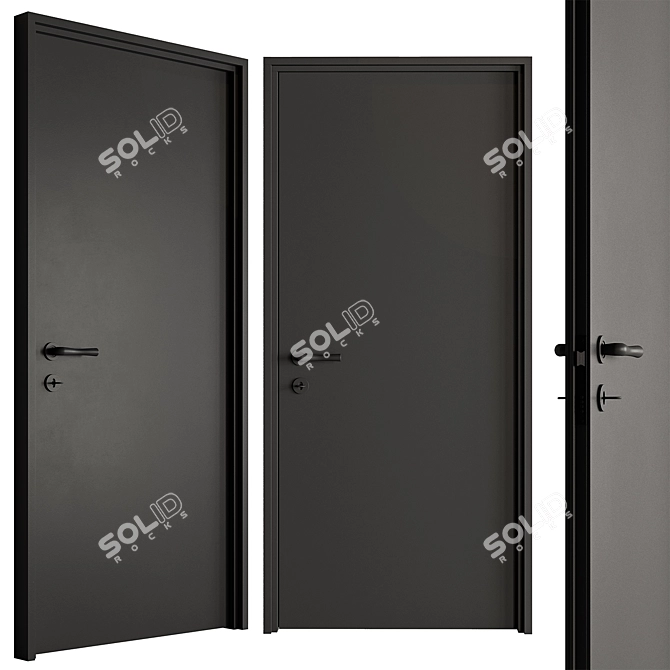 Contemporary Doors Collection 99 3D model image 6