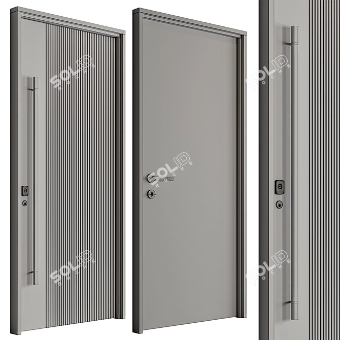 Contemporary Doors Collection 99 3D model image 7