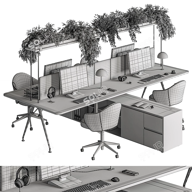 Office Essentials Set 540 3D model image 7