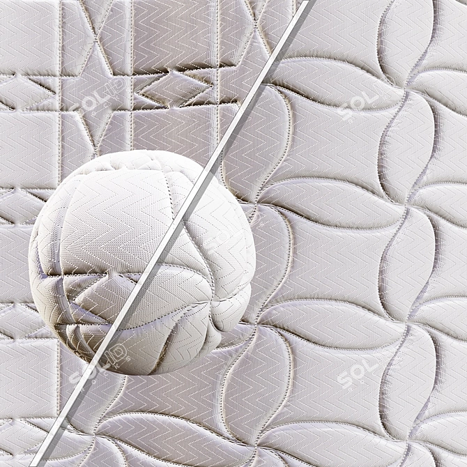 Fabric Mattress Materials Collection Vol.09 3D model image 1