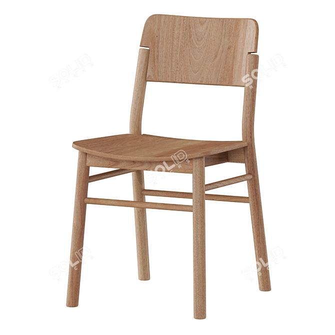 Modern Polygonal Chair Design 3D model image 3