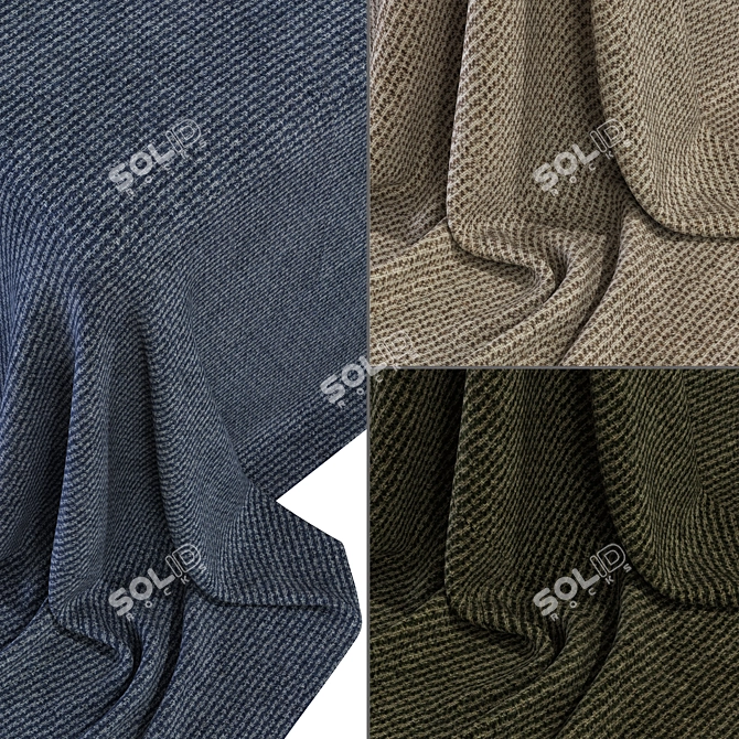Textured Fabric Collection - 3D Model 3D model image 1