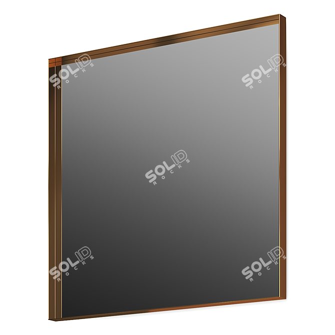 Sleek Danish Mirror by Bønnelycke Mdd 3D model image 1