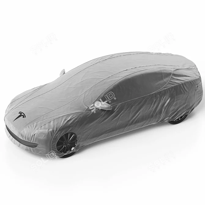 Urban Grey Tesla Model S Cover 3D model image 5