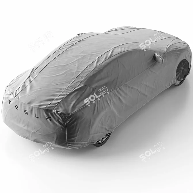 Urban Grey Tesla Model S Cover 3D model image 6