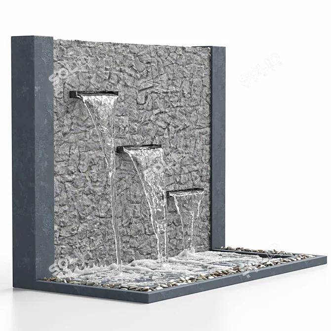 Waterfall Wall Decor 3D model image 10