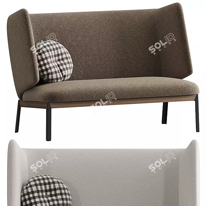 Cozy Arflex Love Seat Model 3D model image 1