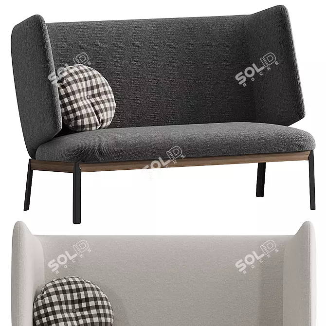 Cozy Arflex Love Seat Model 3D model image 2