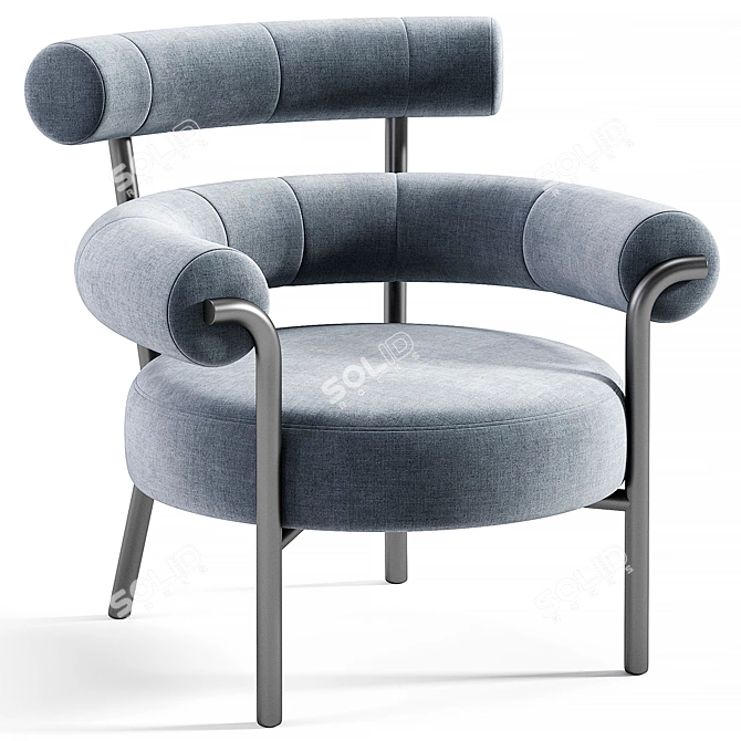 Modern Design Fabric Armchair 2025 3D model image 5