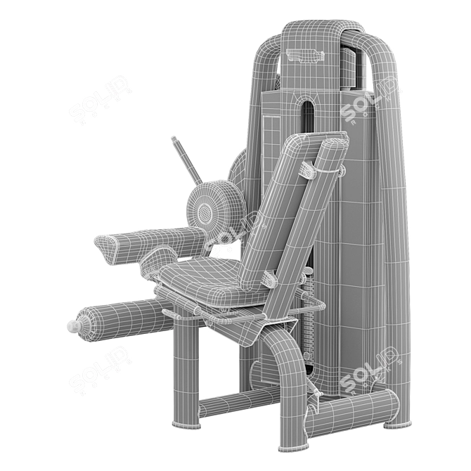  Technogym Leg Extension Equipment 3D model image 5