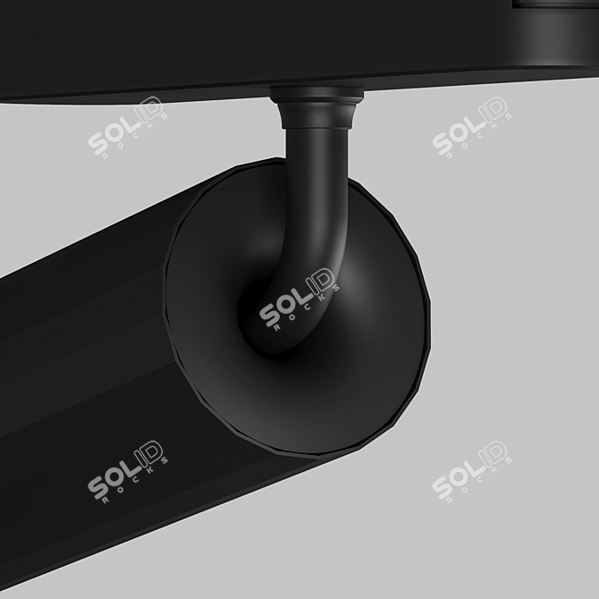 Magnetic Track LED Spotlights 3D model image 4